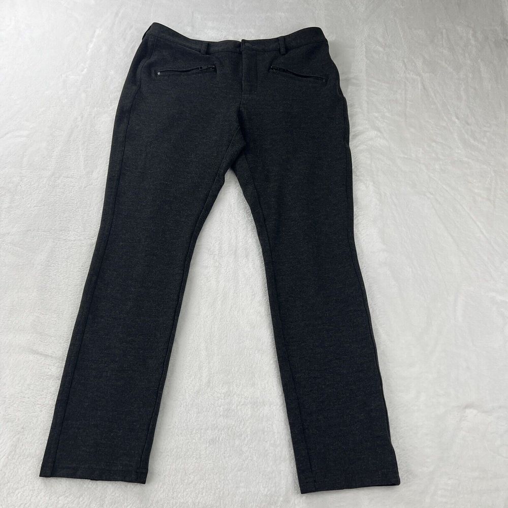 NYDJ Not Your Daughters Crop‎ Pants Womens 8 Gray Straight Leg Slimming Trousers